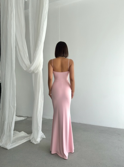 Rochie eleganta lunga din lycra - Img 3