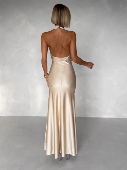 Rochie eleganta lunga din lycra - Img 4