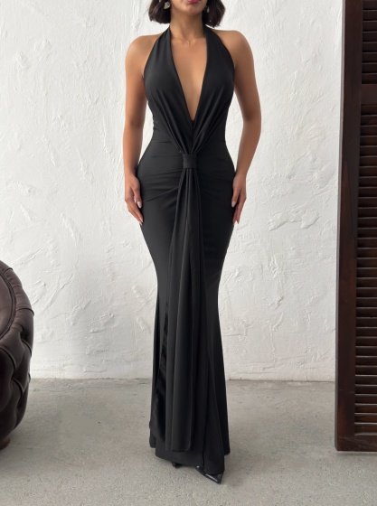 Rochie eleganta lunga din lycra - Img 2