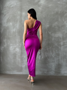 Rochie eleganta midi cu umarul gol - Img 5