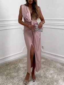 Rochie eleganta midi din lycra - Img 1