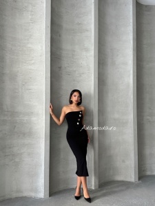 Rochie eleganta midi pe corp - Img 6