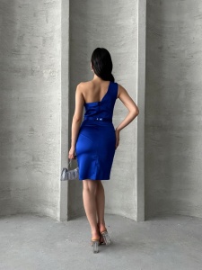 Rochie eleganta scurta cu accesoriu curea - Img 4
