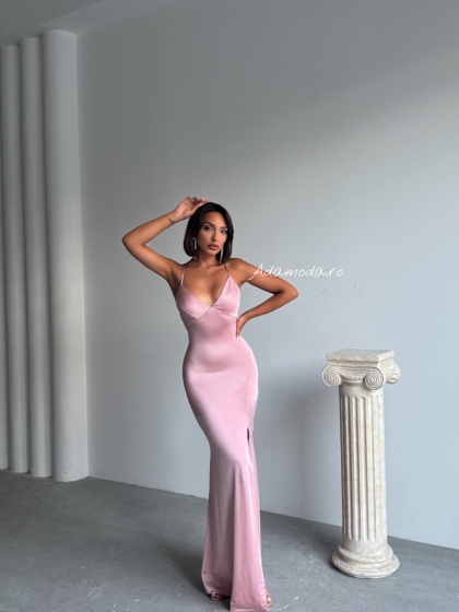 Rochie lunga eleganta cu spatele gol - Img 4