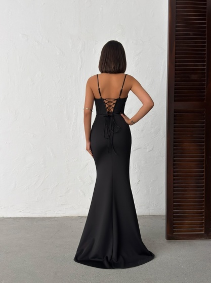 Rochie lunga eleganta tip corset - Img 2