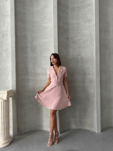Rochie scurta cu aplicatii din strasuri si accesoriu curea - Img 5