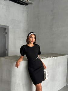 Rochie scurta cu funda la spate - Img 4