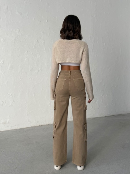 Blugi cargo elastici - Img 5