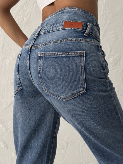 Blugi dama cu talie inalta - Img 4