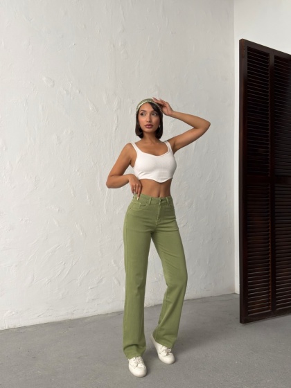 Blugi drepti elastici simpli - Img 6