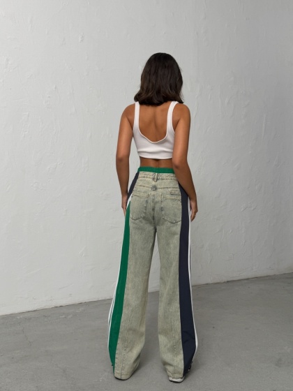 Blugi evazati cu fas - Img 6