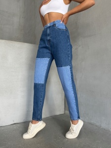 Blugi mom fit elastici in doua culori - Img 5