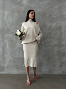 Compleu dama rochie+ pulover - Img 6