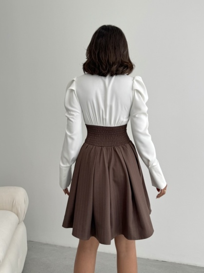 Rochie elegant tip corset si camasa - Img 2