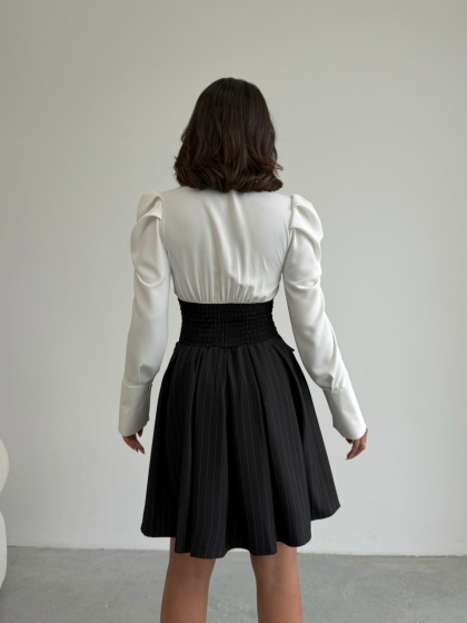 Rochie elegant tip corset si camasa - Img 2