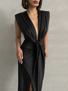 Rochie eleganta din licra cu strasuri - Img 1