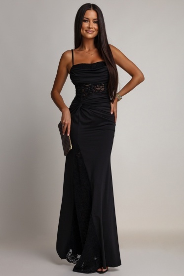 Rochie eleganta din lycra cu dantela transparenta  - Img 2