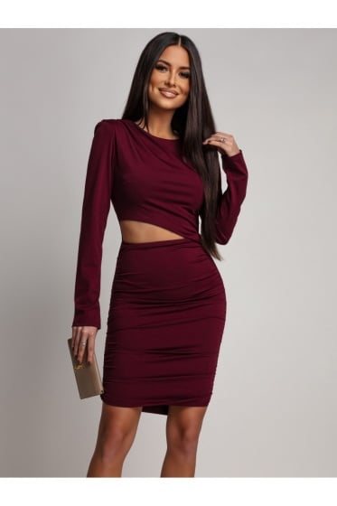 Rochie eleganta din lycra cu decupaj lateral