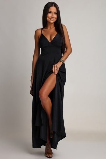 Rochie eleganta din lycra cu siret la spate - Img 2