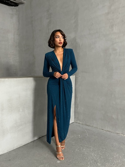 Rochie eleganta din lycra cu strasuri - Img 5
