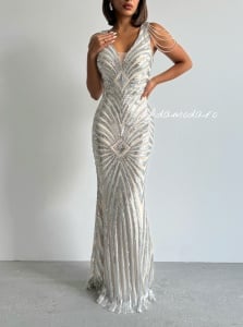 Rochie eleganta lunga cu paiete - Img 1