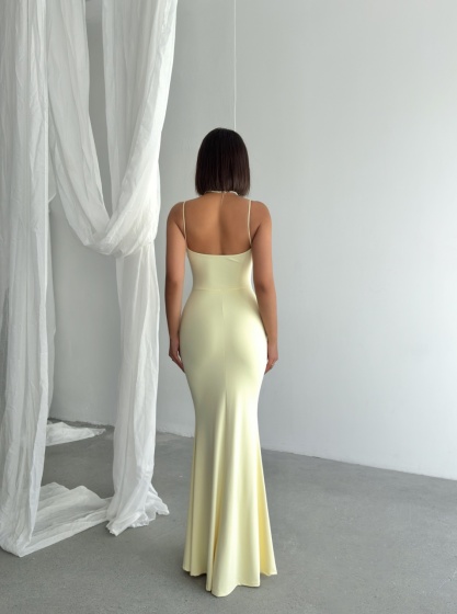 Rochie eleganta lunga din lycra - Img 3