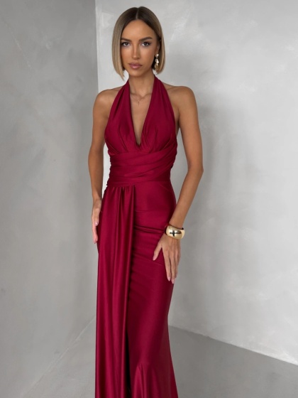 Rochie eleganta lunga din lycra - Img 1