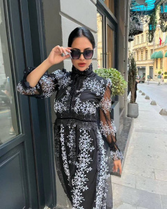 Rochie eleganta midi din tul - Img 2