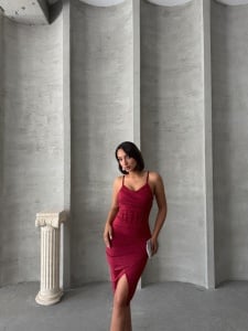 Rochie eleganta scurta cu aplicatii din strasuri - Img 7
