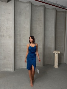 Rochie eleganta scurta cu aplicatii din strasuri - Img 4