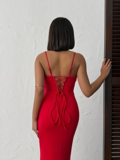 Rochie lunga eleganta tip corset - Img 2