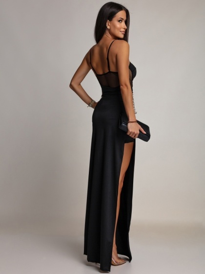 Rochie lunga eleganta tip corset - Img 3
