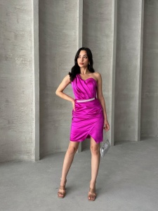 Rochie scurta cu accesoriu curea - Img 2