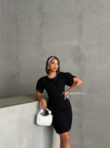 Rochie scurta cu funda la spate - Img 5