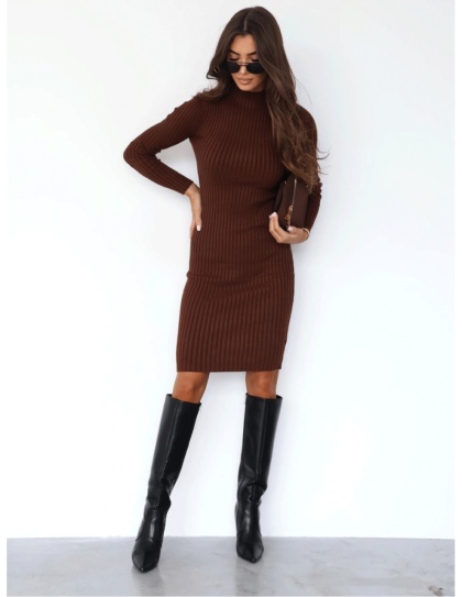 Rochie scurta din tricot simpla - Img 2