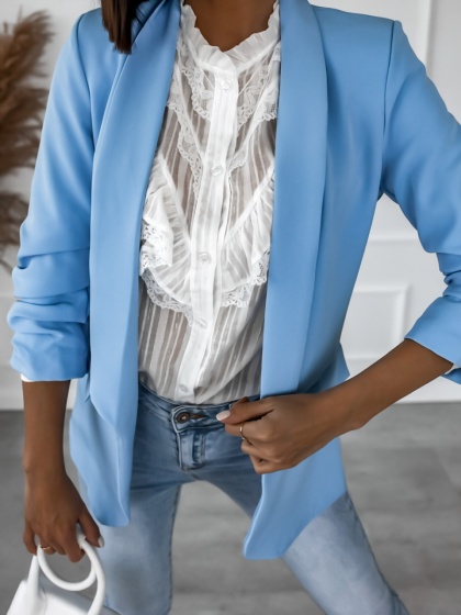 Sacou dama cu maneci incretite - Img 2