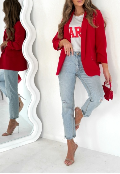 Sacou dama cu maneci incretite - Img 2