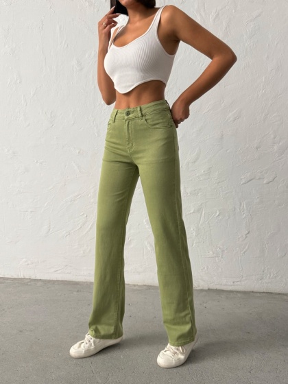 Blugi drepti elastici simpli - Img 1