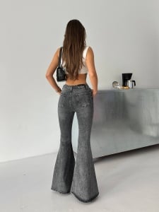 Blugi elastici super evazati - Img 3