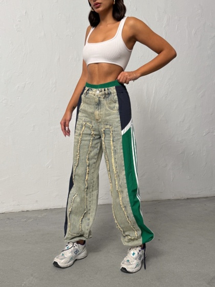 Blugi evazati cu fas - Img 3