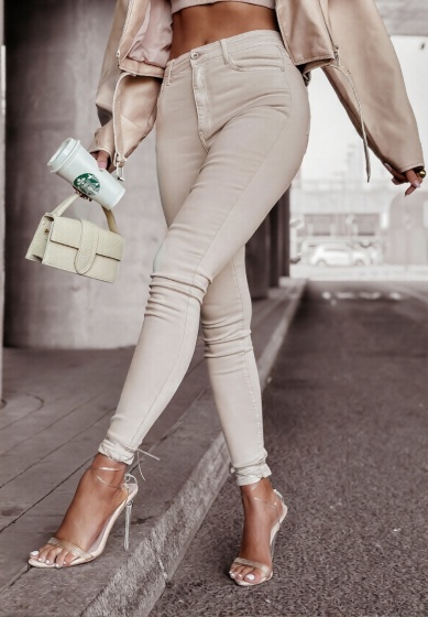 Blugi skinny elastici simpli - Img 1