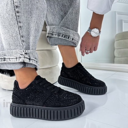 Pantofi sport accesorizati cu strasuri - Img 3