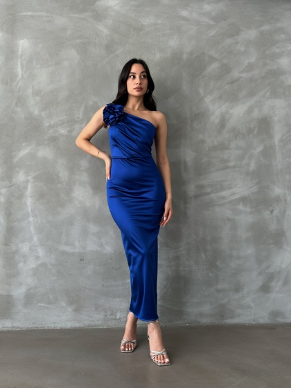 Rochie dama midi cu umarul gol - Img 4