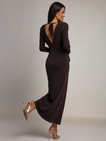Rochie din Lycra cu decolteu V față-spate - Img 4