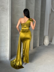 Rochie eleganta lunga cu accesoriu curea - Img 5