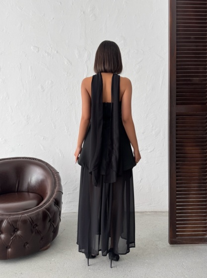 Rochie eleganta lunga cu tull - Img 4