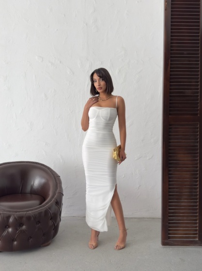 Rochie eleganta lunga din tull - Img 5