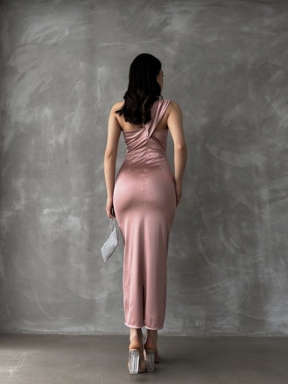 Rochie eleganta midi cu umarul gol - Img 6
