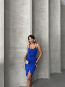 Rochie eleganta scurta cu aplicatii din strasuri - Img 5