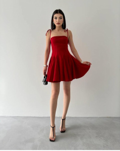 Rochie eleganta scurta cu bretele - Img 4